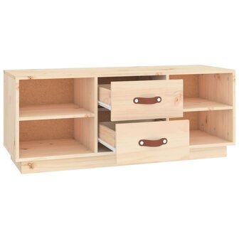 Tv-meubel 100x34x40 cm massief grenenhout 7