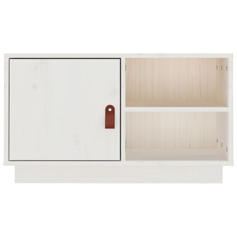 Tv-meubel 70x34x40 cm massief grenenhout wit 6