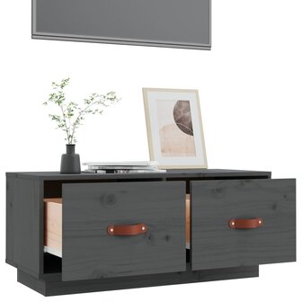 Tv-meubel 80x34x35 cm massief grenenhout grijs 5