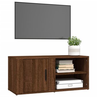 Tv-meubels 2 st 80x31,5x36 cm bewerkt hout bruin eikenkleur 4