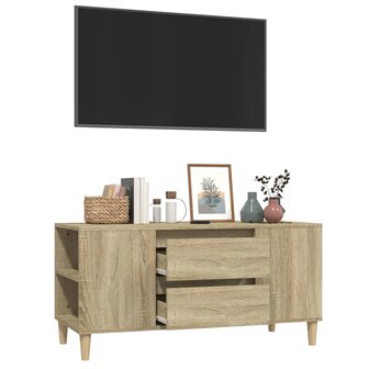 Tv-meubel 102x44,5x50 cm bewerkt hout sonoma eikenkleurig 5