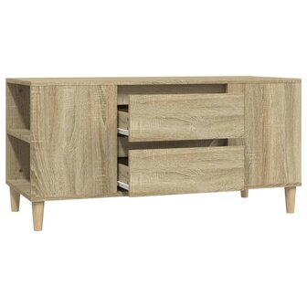 Tv-meubel 102x44,5x50 cm bewerkt hout sonoma eikenkleurig 6