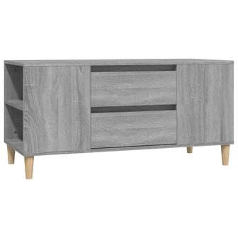 Tv-meubel 102x44,5x50 cm bewerkt hout grijs sonoma eikenkleurig 2