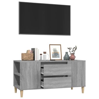 Tv-meubel 102x44,5x50 cm bewerkt hout grijs sonoma eikenkleurig 5