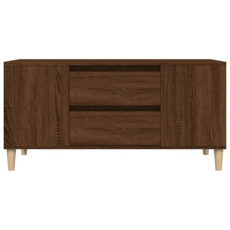 Tv-meubel 102x44,5x50 cm bewerkt hout bruin eikenkleur 7