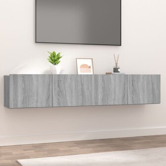 Tv-meubelen 2 st 80x30x30 cm bewerkt hout grijs sonoma eiken 1