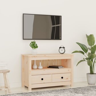 Tv-meubel 79x35x52 cm massief grenenhout 1