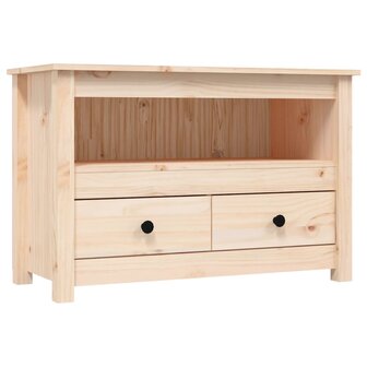 Tv-meubel 79x35x52 cm massief grenenhout 2