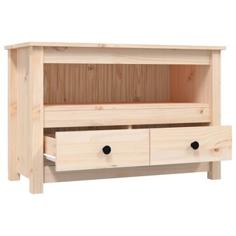 Tv-meubel 79x35x52 cm massief grenenhout 7