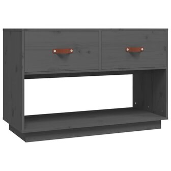 Tv-meubel 90x40x60 cm massief grenenhout grijs 2