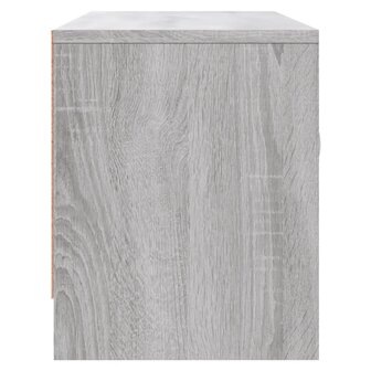 Tv-meubel 102x30x37,5 cm bewerkt hout grijs sonoma eikenkleurig 7