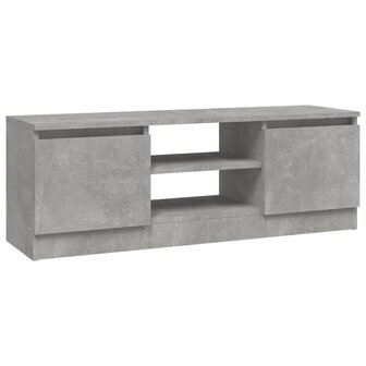 Tv-meubel met deur 102x30x36 cm betongrijs 2