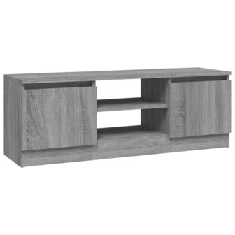 Tv-meubel met deur 102x30x36 cm grijs sonoma eikenkleurig 2