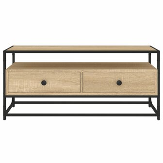 Tv-meubel 100x35x45 cm bewerkt hout sonoma eikenkleurig 6