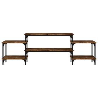 Tv-meubel 157x35x52 cm bewerkt hout gerookt eikenkleurig 5