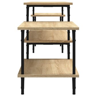 Tv-meubel 197x35x52 cm bewerkt hout sonoma eikenkleurig 6