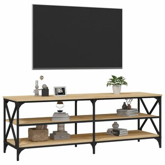 Tv-meubel 140x40x50 cm bewerkt hout sonoma eikenkleurig 4