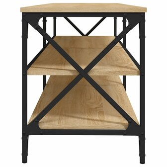 Tv-meubel 140x40x50 cm bewerkt hout sonoma eikenkleurig 6