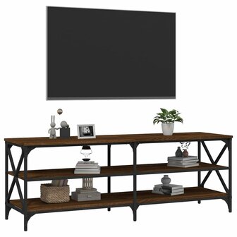 Tv-meubel 140x40x50 cm bewerkt hout bruin eikenkleur 4