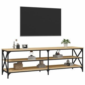 Tv-meubel 160x40x50 cm bewerkt hout sonoma eikenkleurig 4