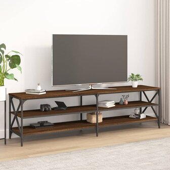 Tv-meubel 180x40x50 cm bewerkt hout bruin eikenkleur 1