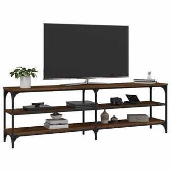 Tv-meubel 160x30x50 cm bewerkt hout bruin eikenkleur 4