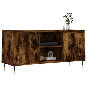 Tv-meubel 104x35x50 cm bewerkt hout gerookt eikenkleurig 3