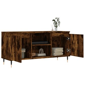 Tv-meubel 104x35x50 cm bewerkt hout gerookt eikenkleurig 4