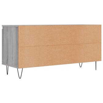 Tv-meubel 104x35x50 cm bewerkt hout grijs sonoma eikenkleurig 8