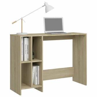 Bureau 102,5x35x75 cm bewerkt hout sonoma eikenkleurig 5