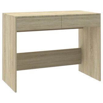 Bureau 101x50x76,5 cm bewerkt hout sonoma eikenkleurig 2