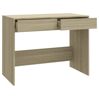 Bureau 101x50x76,5 cm bewerkt hout sonoma eikenkleurig 7