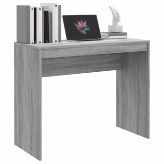 Bureau 90x40x72 cm bewerkt hout grijs sonoma eikenkleurig 4