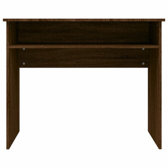 Bureau 90x50x74 cm bewerkt hout bruin eikenkleur 4