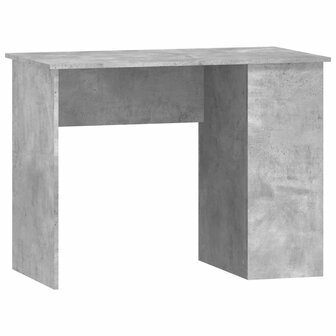 Bureau 100x55x75 cm bewerkt hout betongrijs 2