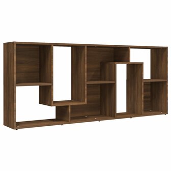 Boekenkast 67x24x161 cm bewerkt hout bruin eikenkleur 5