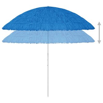 Strandparasol Hawa&iuml; 300 cm blauw 4