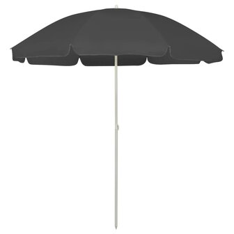 Strandparasol 240 cm antracietkleurig 1