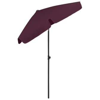 Strandparasol 180x120 cm bordeauxrood 4