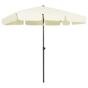 Strandparasol 200x125 cm zandgeel 1