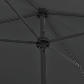 Strandparasol 200x125 cm antracietkleurig 6