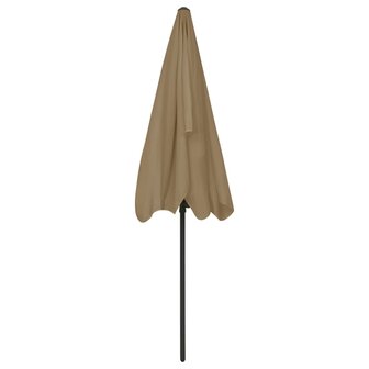 Strandparasol 200x125 cm taupe 5