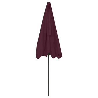 Strandparasol 200x125 cm bordeauxrood 5