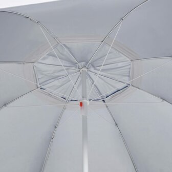 Strandparasol met zijwanden 215 cm blauw 6