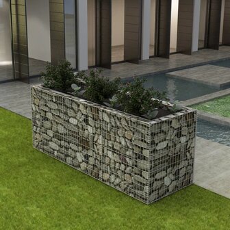 Gabion plantenbak verhoogd 270x90x100 cm staal 1