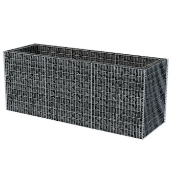 Gabion plantenbak verhoogd 270x90x100 cm staal 3