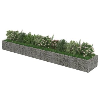 Gabion plantenbak verhoogd 540x90x50 cm gegalvaniseerd staal 4