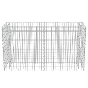 Gabion plantenbak verhoogd 180x50x100 cm gegalvaniseerd staal 5