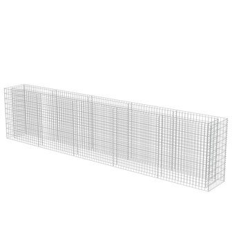 Gabion plantenbak verhoogd 450x50x100 cm gegalvaniseerd staal 3