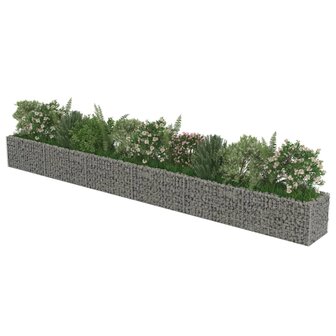 Gabion plantenbak verhoogd 540x50x50 cm gegalvaniseerd staal 4